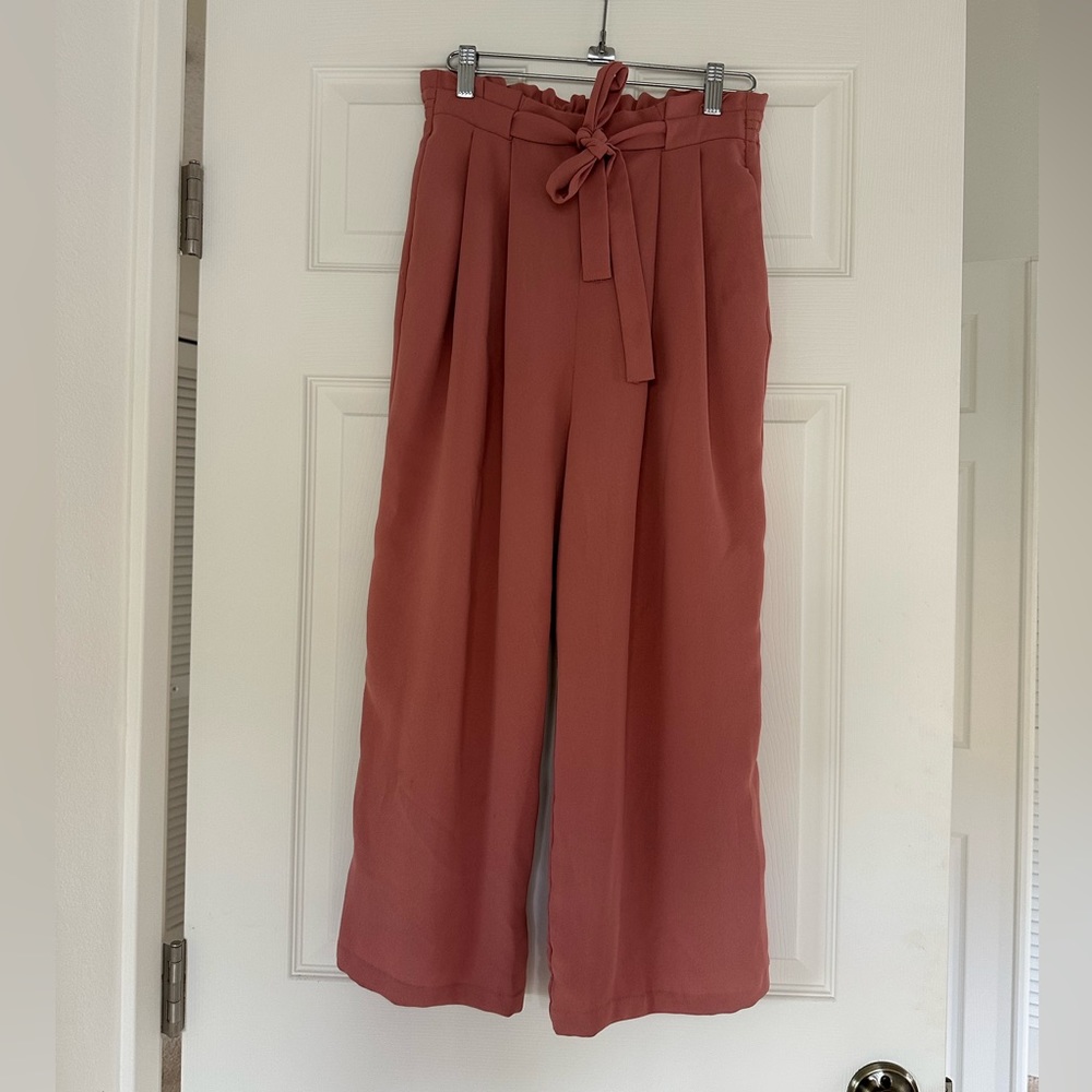 Zara Paperbag Waist Culotte Pants